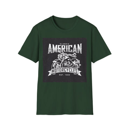 Classic American Motorcycles T-Shirt — Vintage Biker Graphic Tee