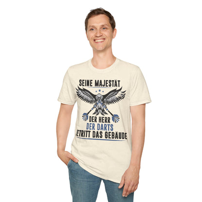 T-Shirt — 'Seine Majestät' Darts Player Tee (German)