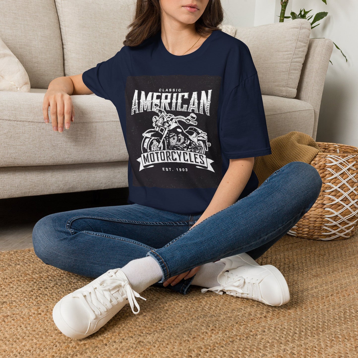 Classic American Motorcycles T-Shirt — Vintage Biker Graphic Tee