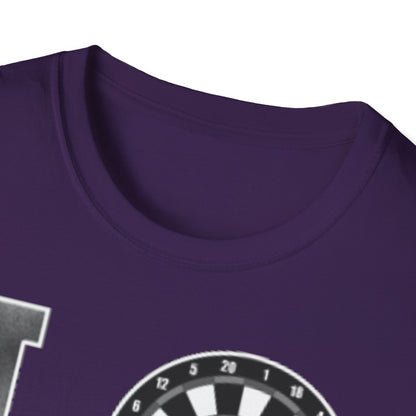 Darts Love T-Shirt — "LOVE" with Dartboard Graphic