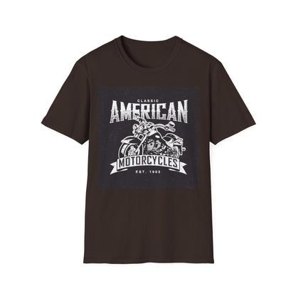 Classic American Motorcycles T-Shirt — Vintage Biker Graphic Tee