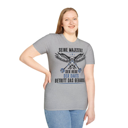T-Shirt — 'Seine Majestät' Darts Player Tee (German)