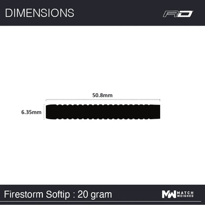 Winmau Firestorm 90% Softdarts