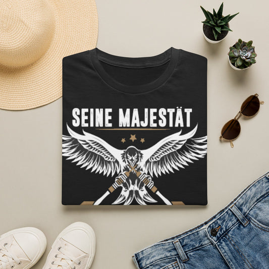 Seine Majestät Darts T-Shirt – 'Der Herr der Darts betritt das Gebäude' German Dart Player Tee