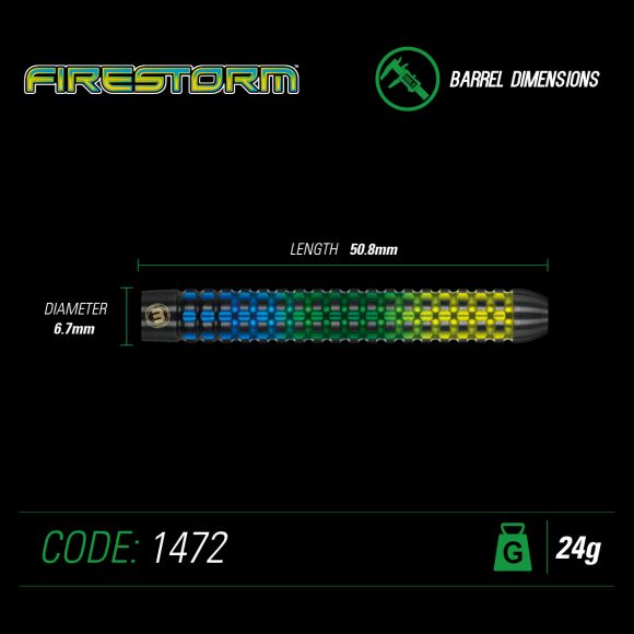 Winmau Firestorm 90% Steeldarts