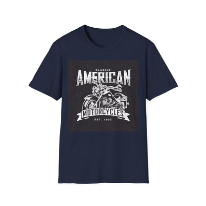 Classic American Motorcycles T-Shirt — Vintage Biker Graphic Tee