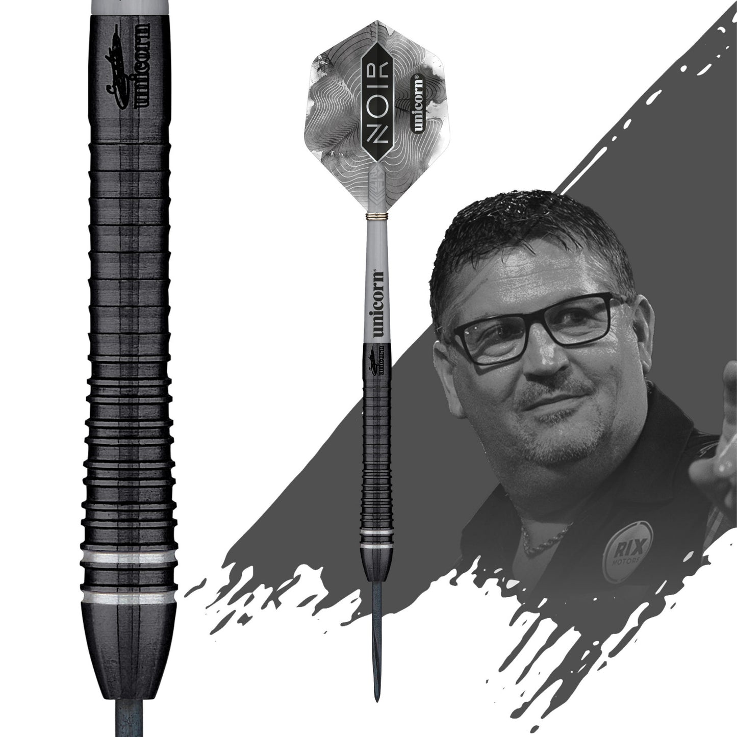 Unicorn World Champion Gary Anderson Noir Phase 6 Steeldarts
