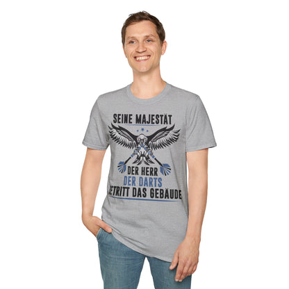 T-Shirt — 'Seine Majestät' Darts Player Tee (German)