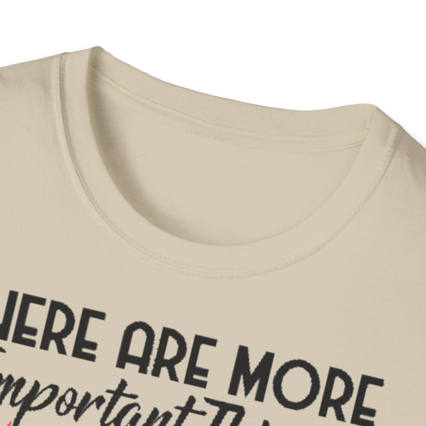 Darts T-Shirt — "There Are More Important Things Than Darts But What?"