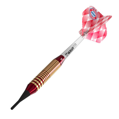 BULL'S FC Bayern München Brass Soft Dart | 18 Gr.