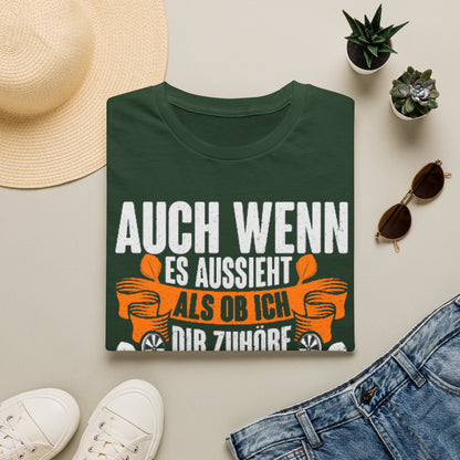 Darts T-Shirt — "Auch wenn es aussieht als ob ich dir zuhöre, bin ich beim Darten"