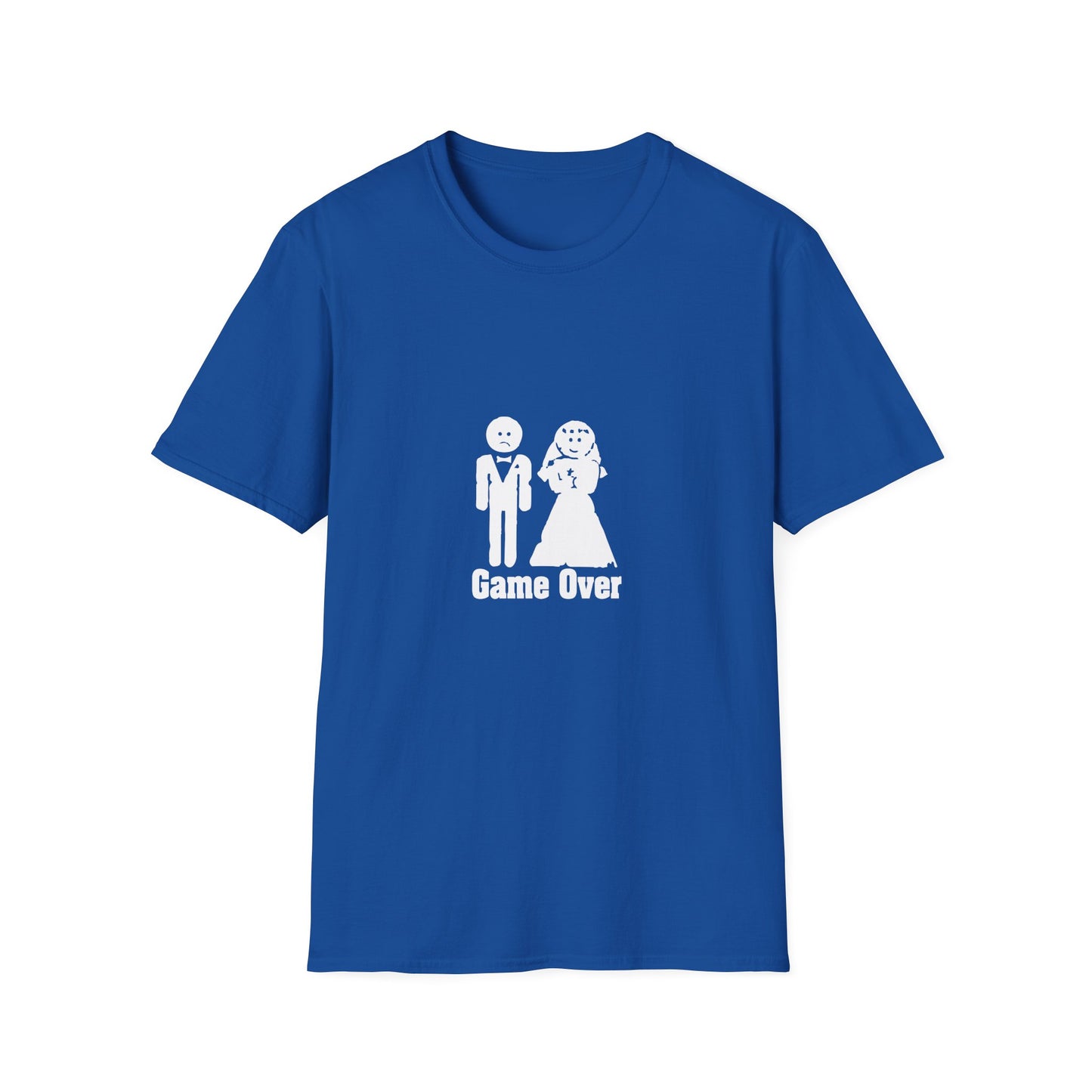 Game Over Wedding T‑Shirt — Funny Bride & Groom Engagement Shirt