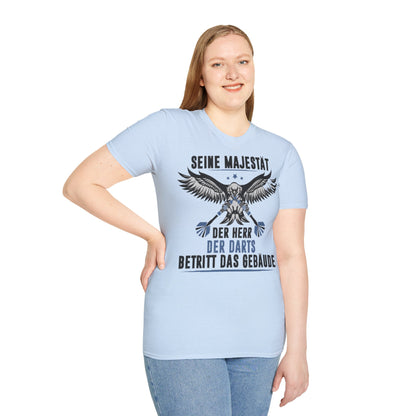 T-Shirt — 'Seine Majestät' Darts Player Tee (German)