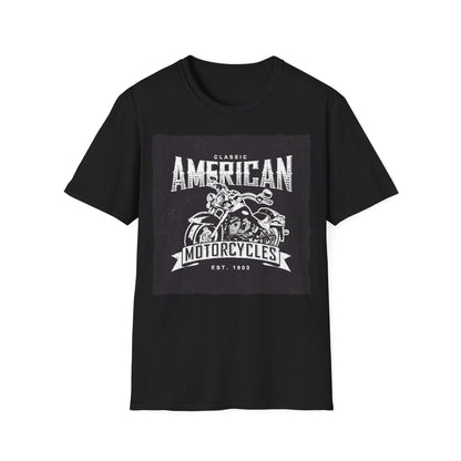 Classic American Motorcycles T-Shirt — Vintage Biker Graphic Tee