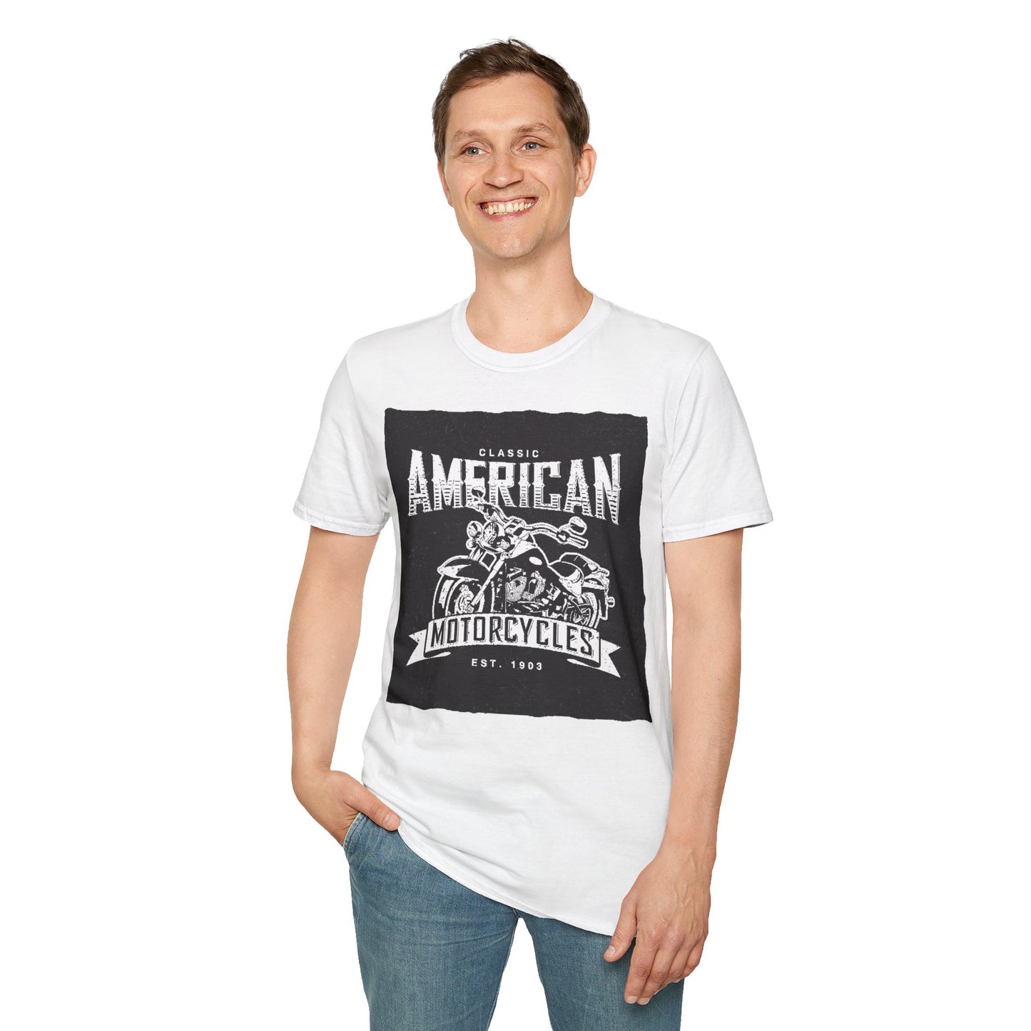 Classic American Motorcycles T-Shirt — Vintage Biker Graphic Tee