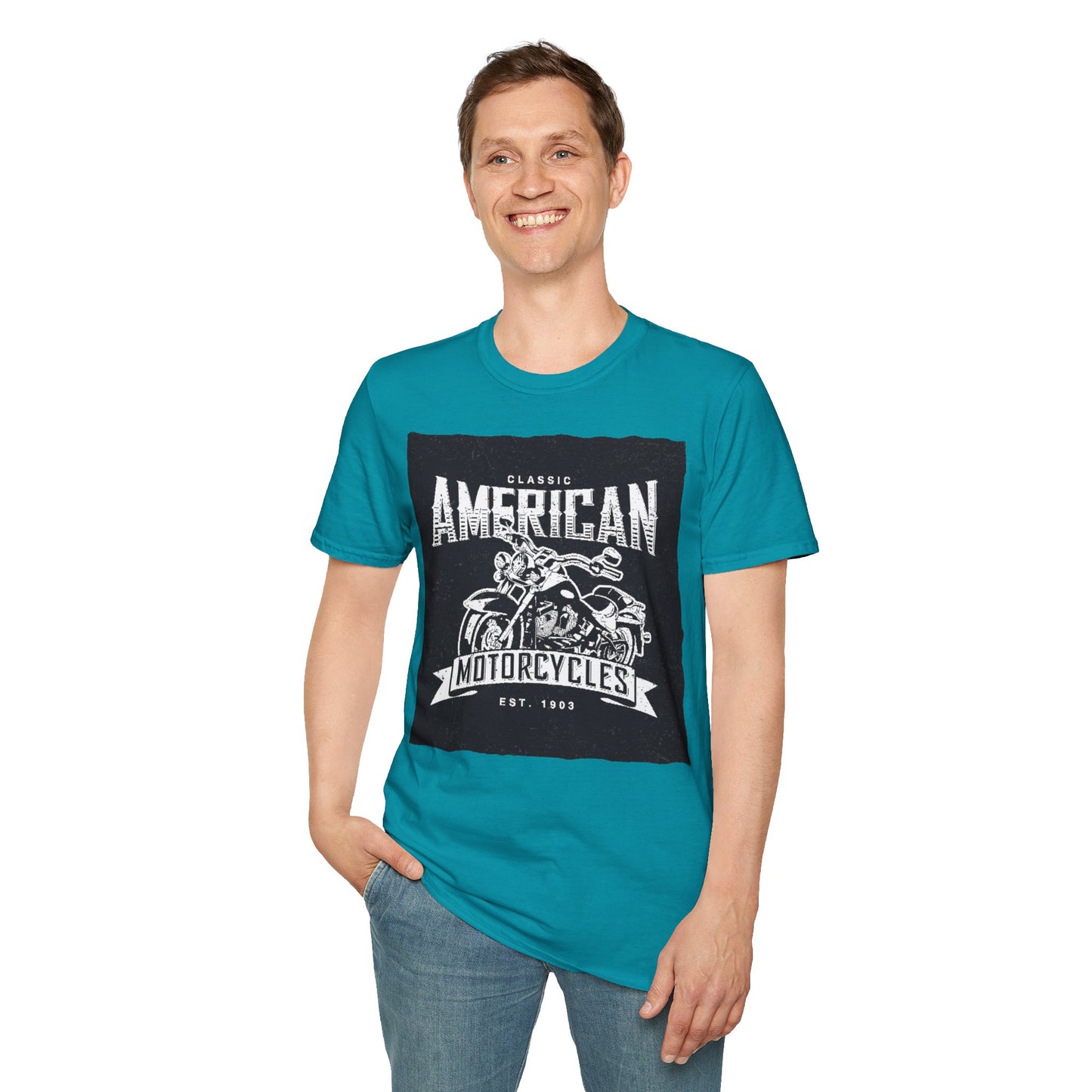 Classic American Motorcycles T-Shirt — Vintage Biker Graphic Tee