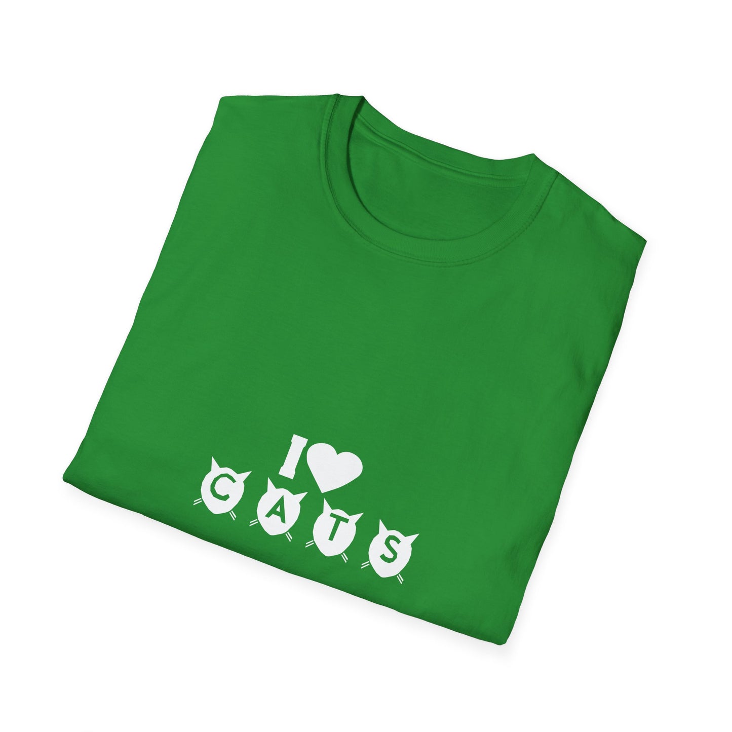 I  Cats T-Shirt – Cute Cat Silhouette Love Tee for Cat Lovers