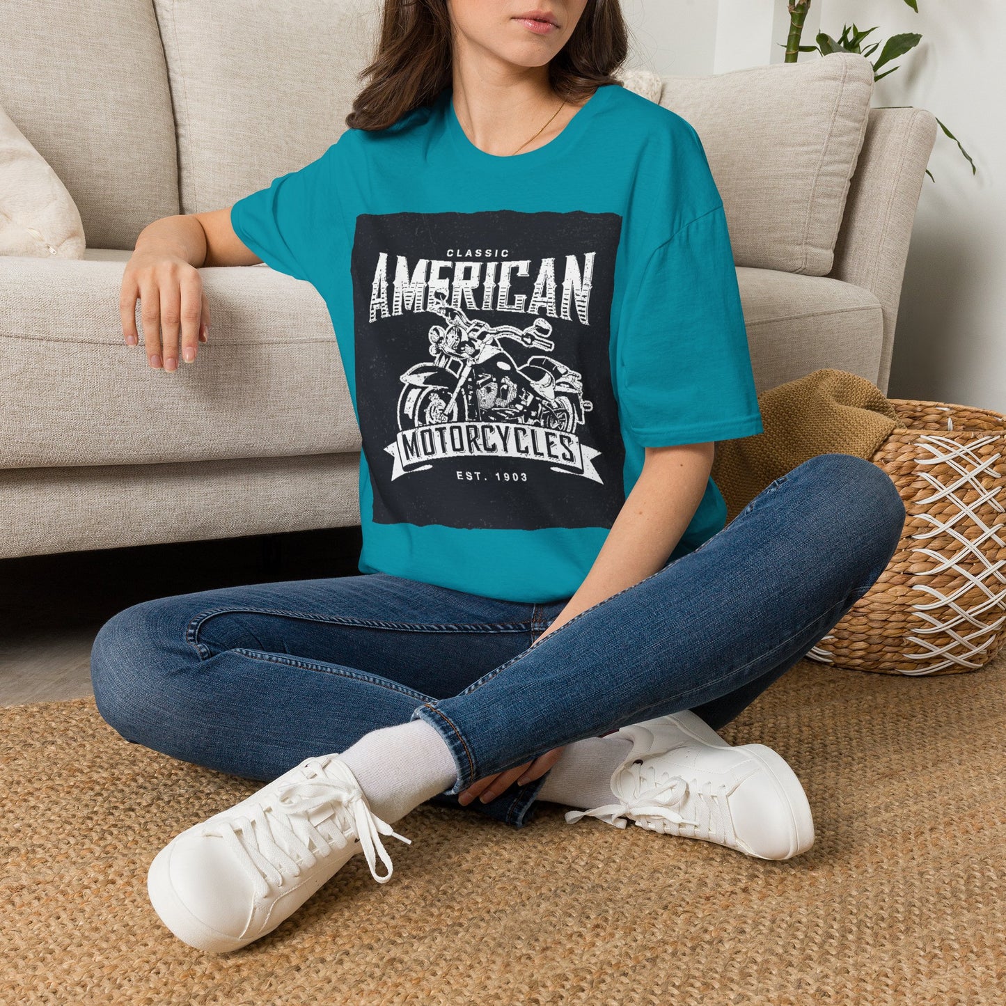 Classic American Motorcycles T-Shirt — Vintage Biker Graphic Tee