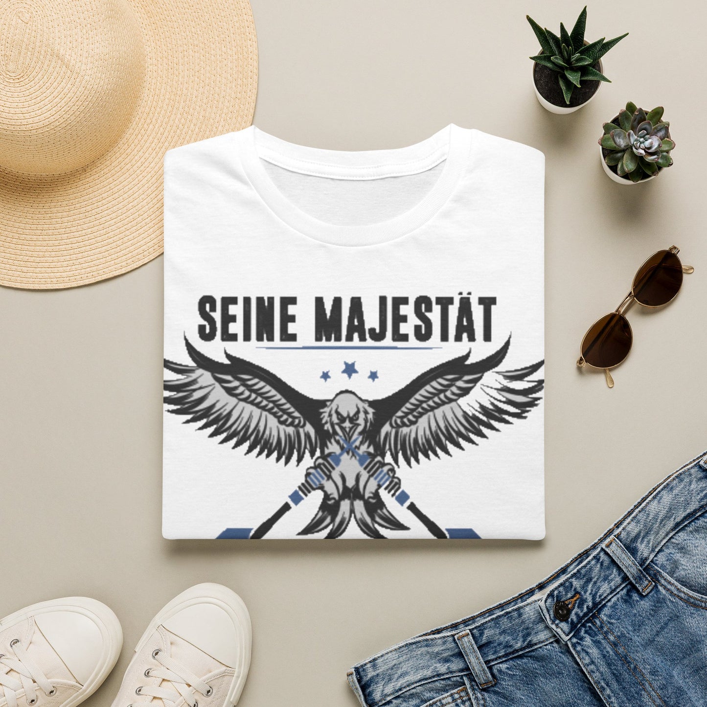 T-Shirt — 'Seine Majestät' Darts Player Tee (German)