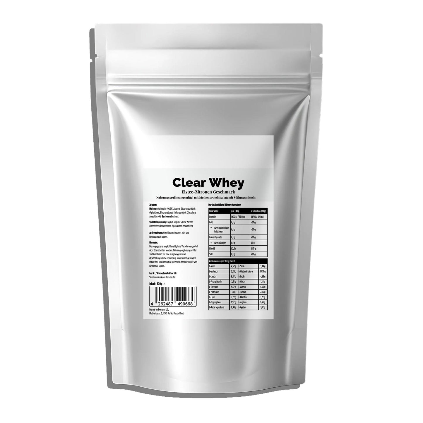 Clear Whey Protein Eistee Zitrone - 500g