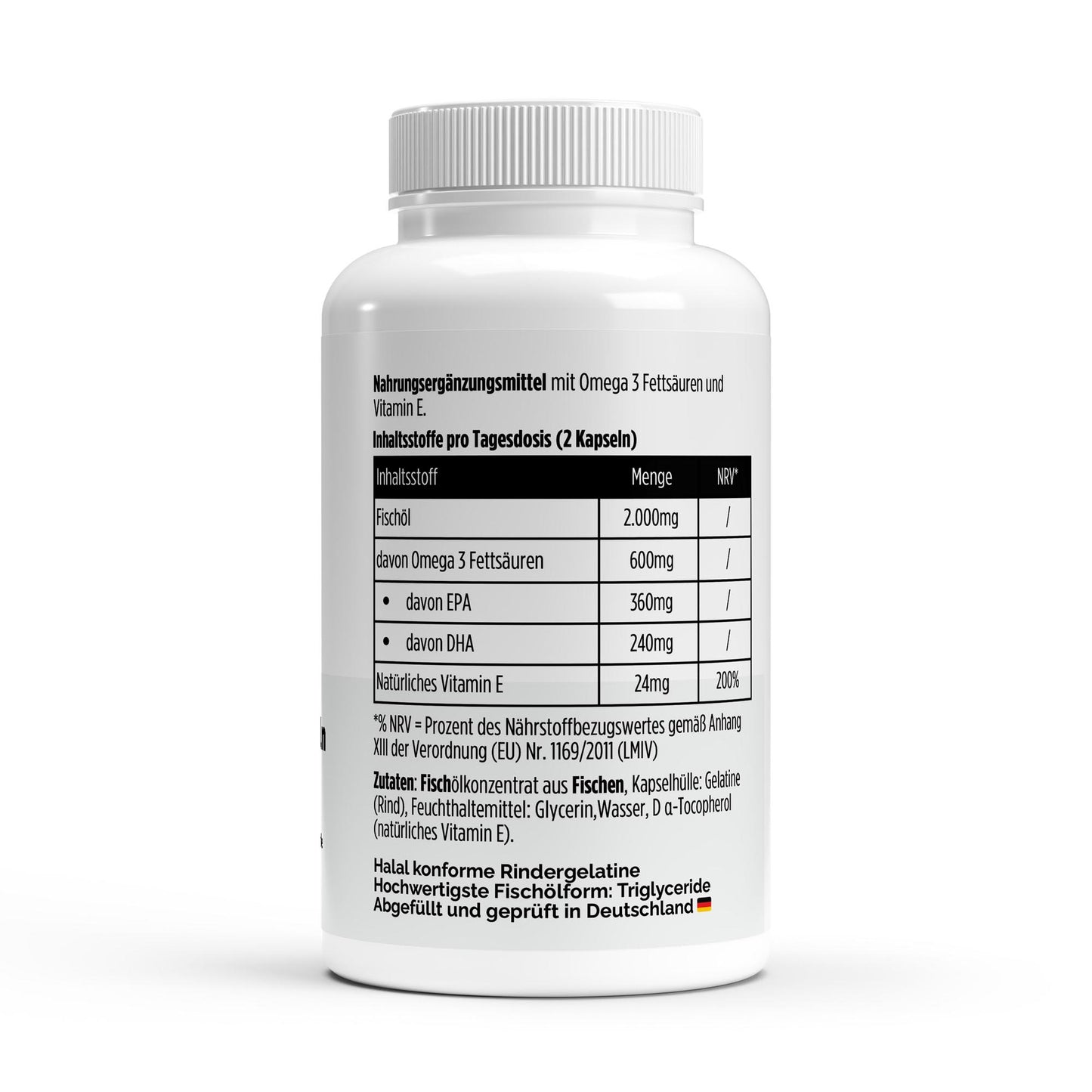 Omega 3 Triglyceride 18/12 (Halal Gelatine) - 120 Softgels