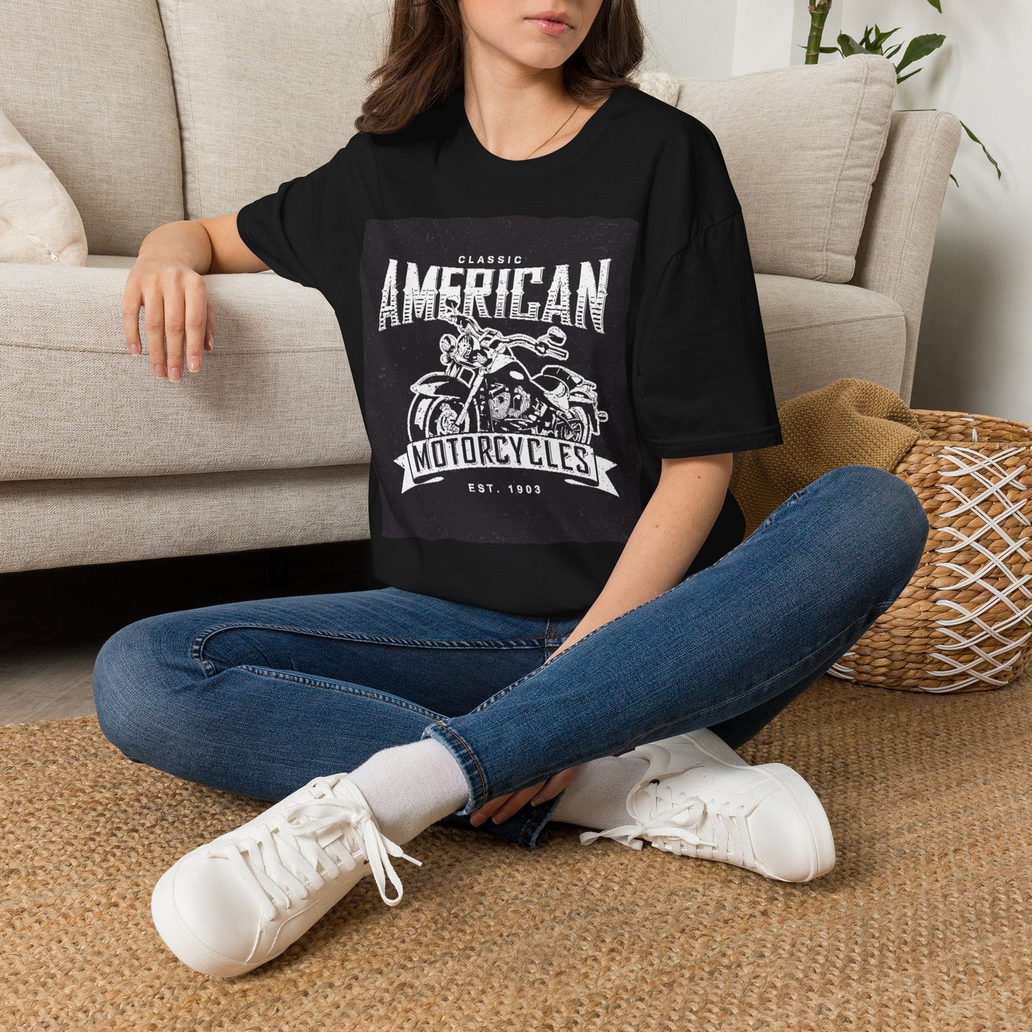 Classic American Motorcycles T-Shirt — Vintage Biker Graphic Tee