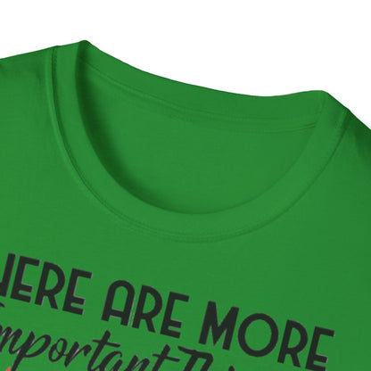 Darts T-Shirt — "There Are More Important Things Than Darts But What?"