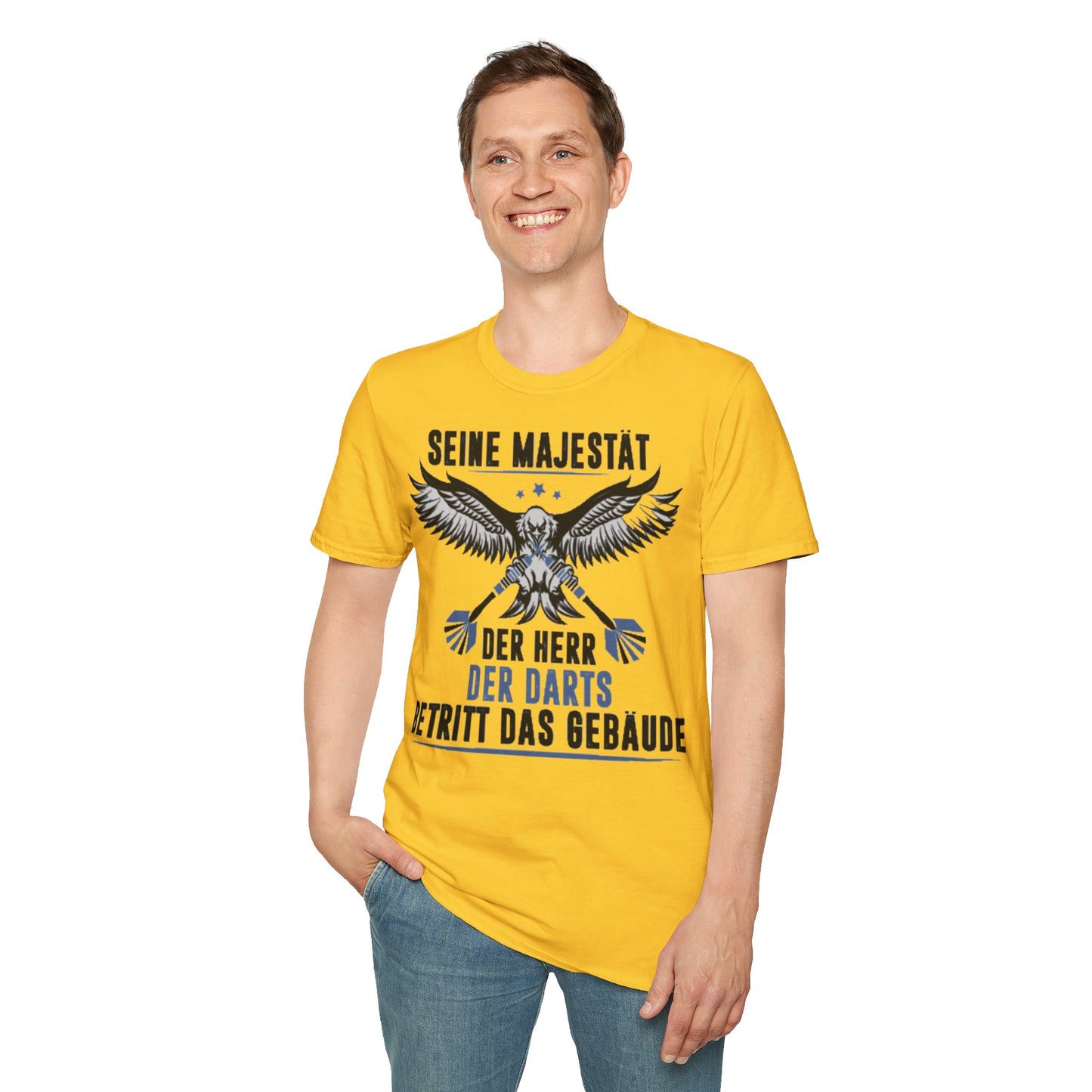 T-Shirt — 'Seine Majestät' Darts Player Tee (German)