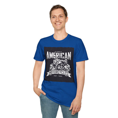 Classic American Motorcycles T-Shirt — Vintage Biker Graphic Tee