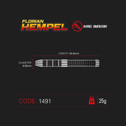 Winmau Florian Hempel 90% Steeldarts