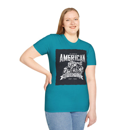 Classic American Motorcycles T-Shirt — Vintage Biker Graphic Tee