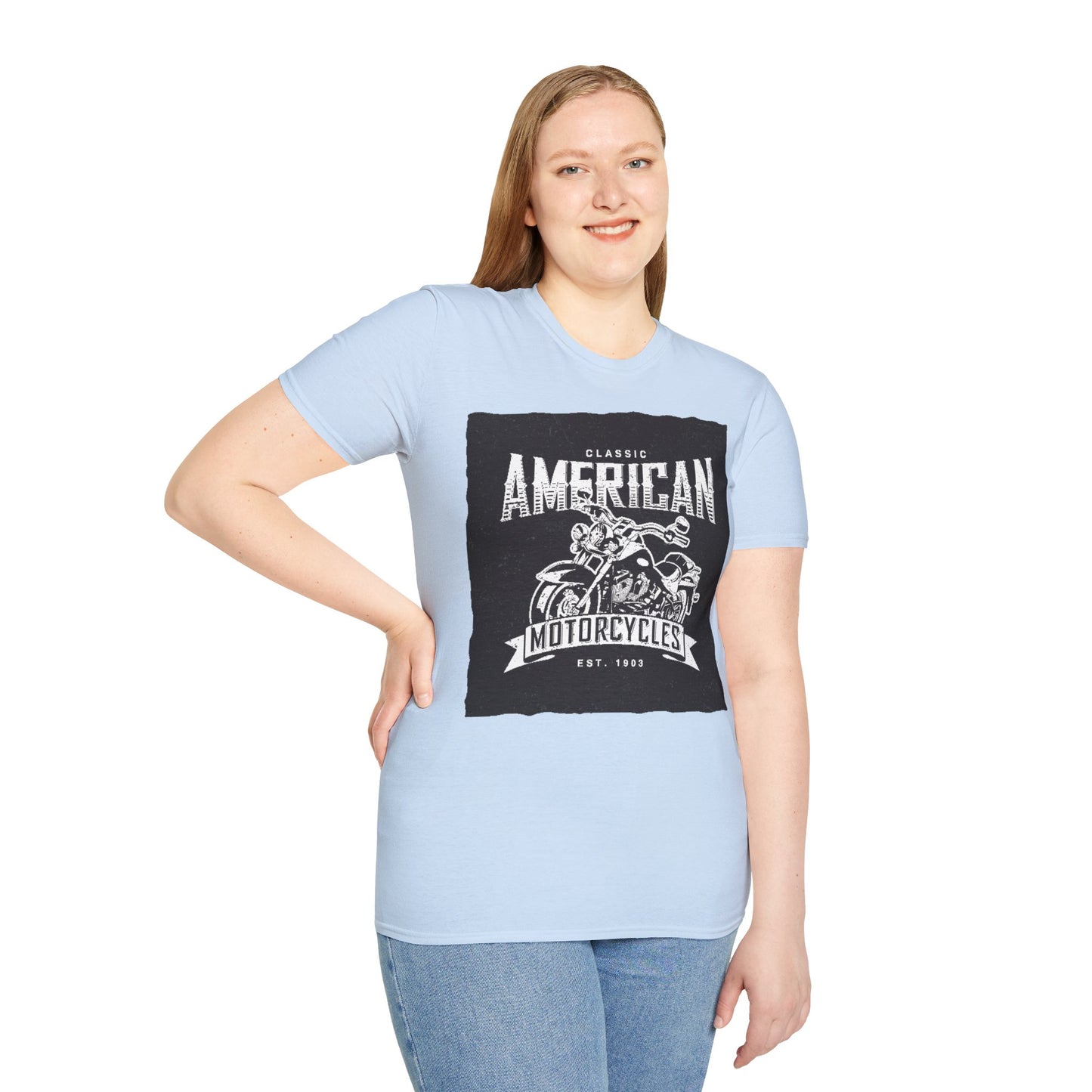 Classic American Motorcycles T-Shirt — Vintage Biker Graphic Tee