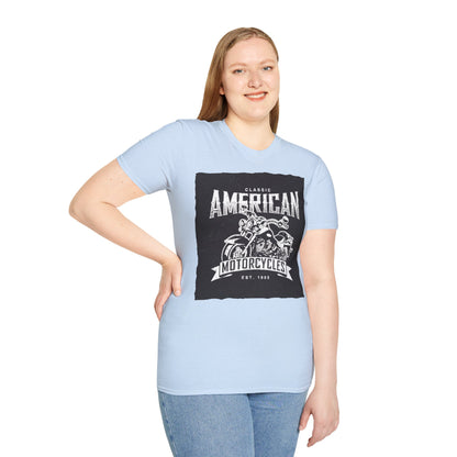 Classic American Motorcycles T-Shirt — Vintage Biker Graphic Tee