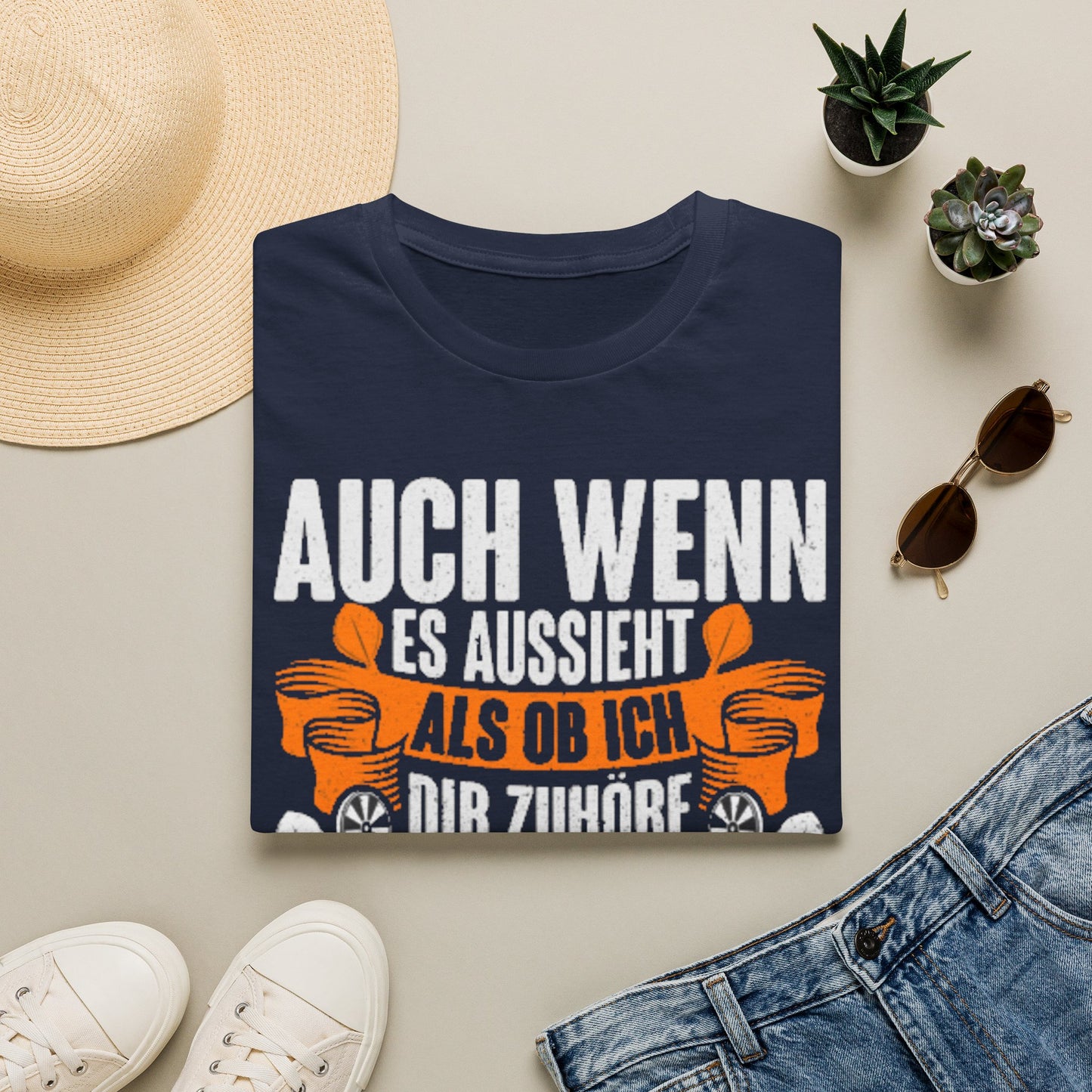 Darts T-Shirt — "Auch wenn es aussieht als ob ich dir zuhöre, bin ich beim Darten"