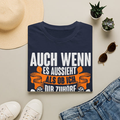 Darts T-Shirt — "Auch wenn es aussieht als ob ich dir zuhöre, bin ich beim Darten"