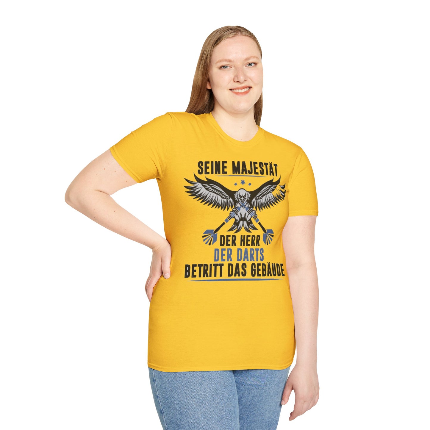 T-Shirt — 'Seine Majestät' Darts Player Tee (German)