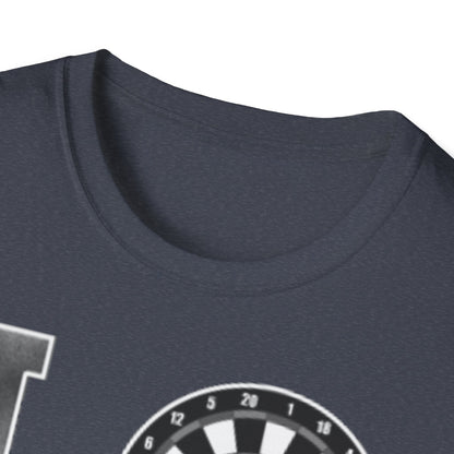 Darts Love T-Shirt — "LOVE" with Dartboard Graphic