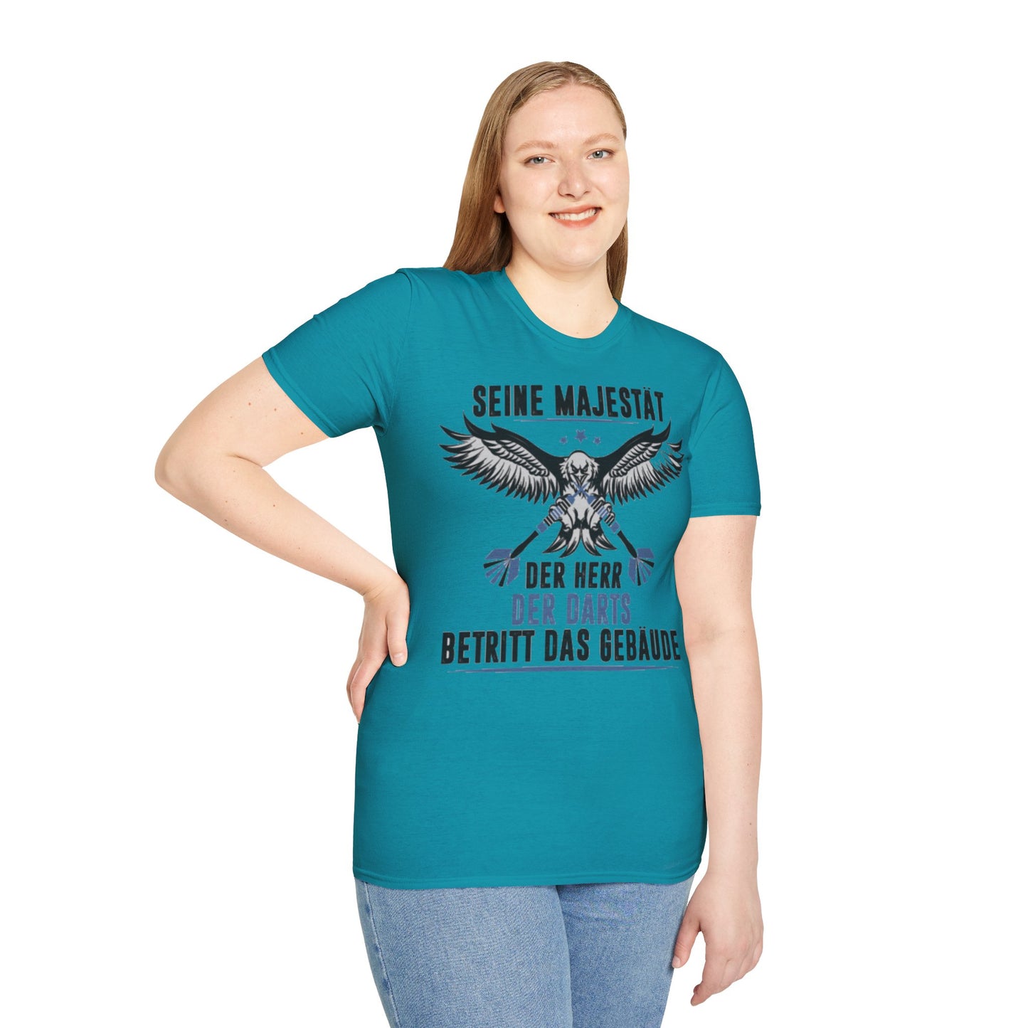 T-Shirt — 'Seine Majestät' Darts Player Tee (German)