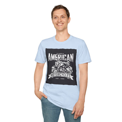 Classic American Motorcycles T-Shirt — Vintage Biker Graphic Tee