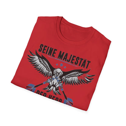 T-Shirt — 'Seine Majestät' Darts Player Tee (German)