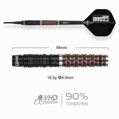 ONE80 Desmond Chin Signature Dart V2 Black/Coffee