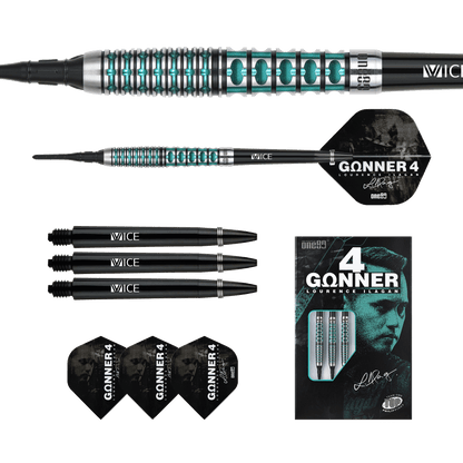 One80 GUNNER 4 Softtip - Black&Jade