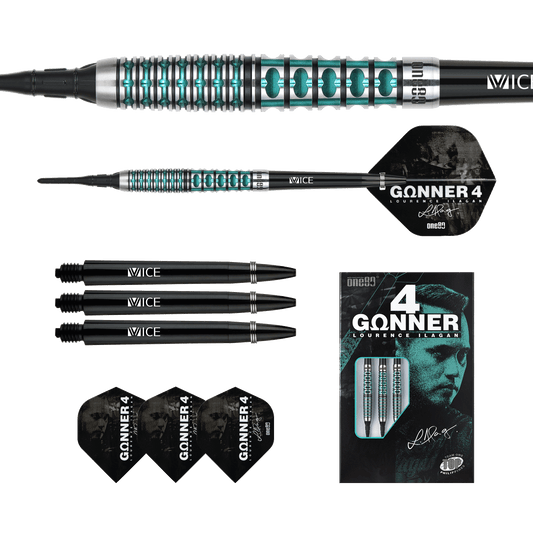 One80 GUNNER 4 Softtip - Black&Jade