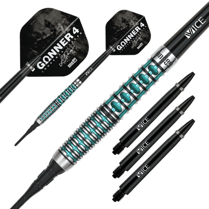 One80 GUNNER 4 Softtip - Black&Jade