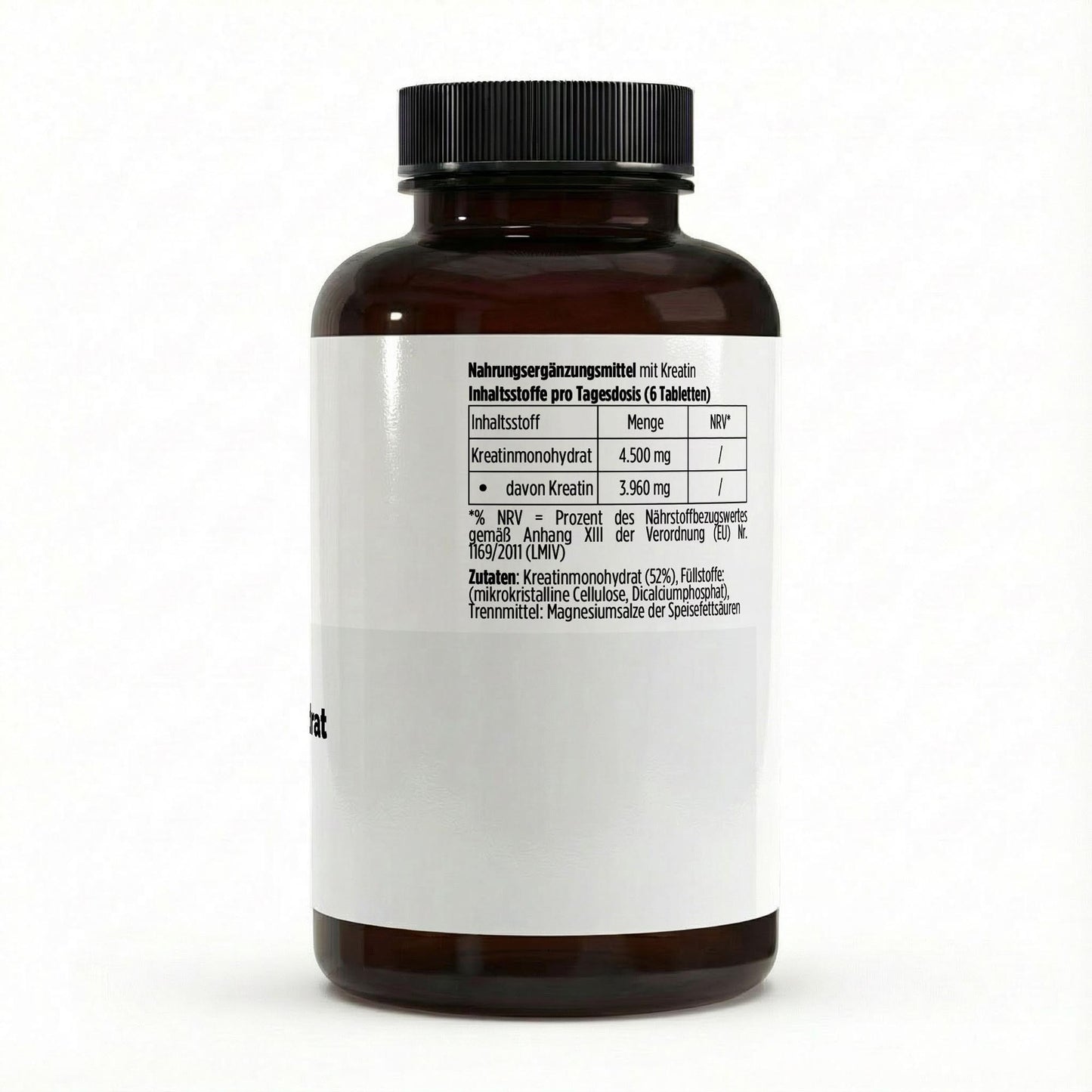 Kreatin Monohydrat - 180 vegane Tabletten