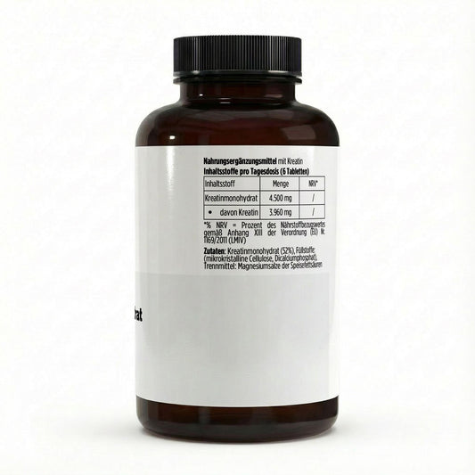 Kreatin Monohydrat - 180 vegane Tabletten
