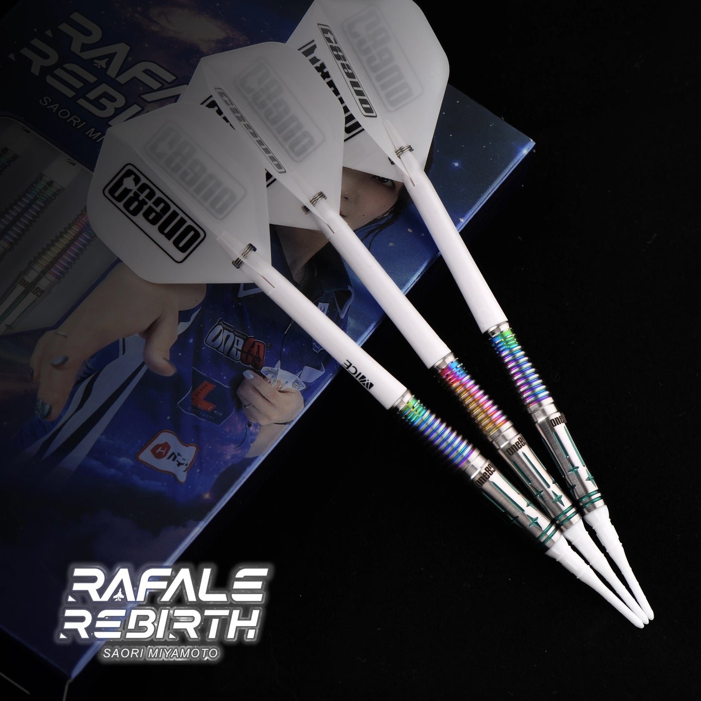 One80 Saori V3 Signature Dart Softtip 21g,Black Emerald