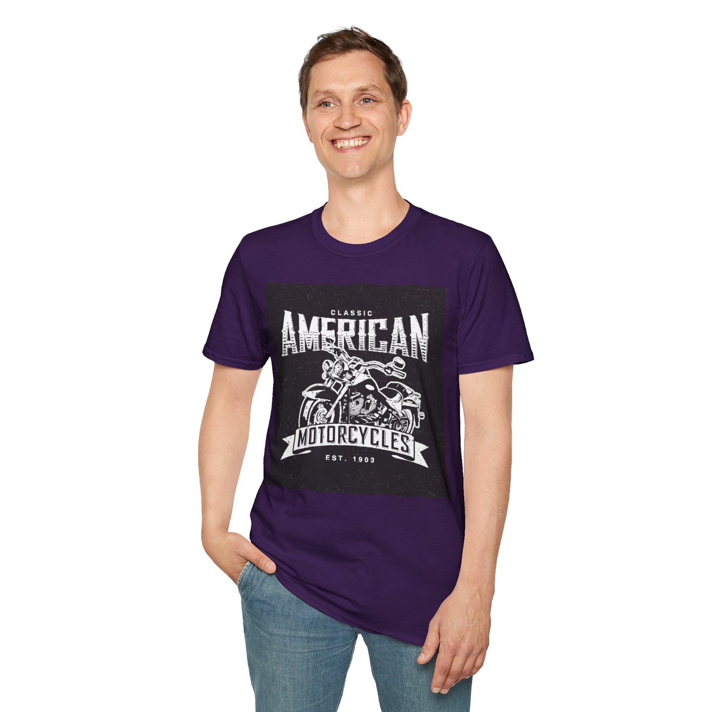 Classic American Motorcycles T-Shirt — Vintage Biker Graphic Tee
