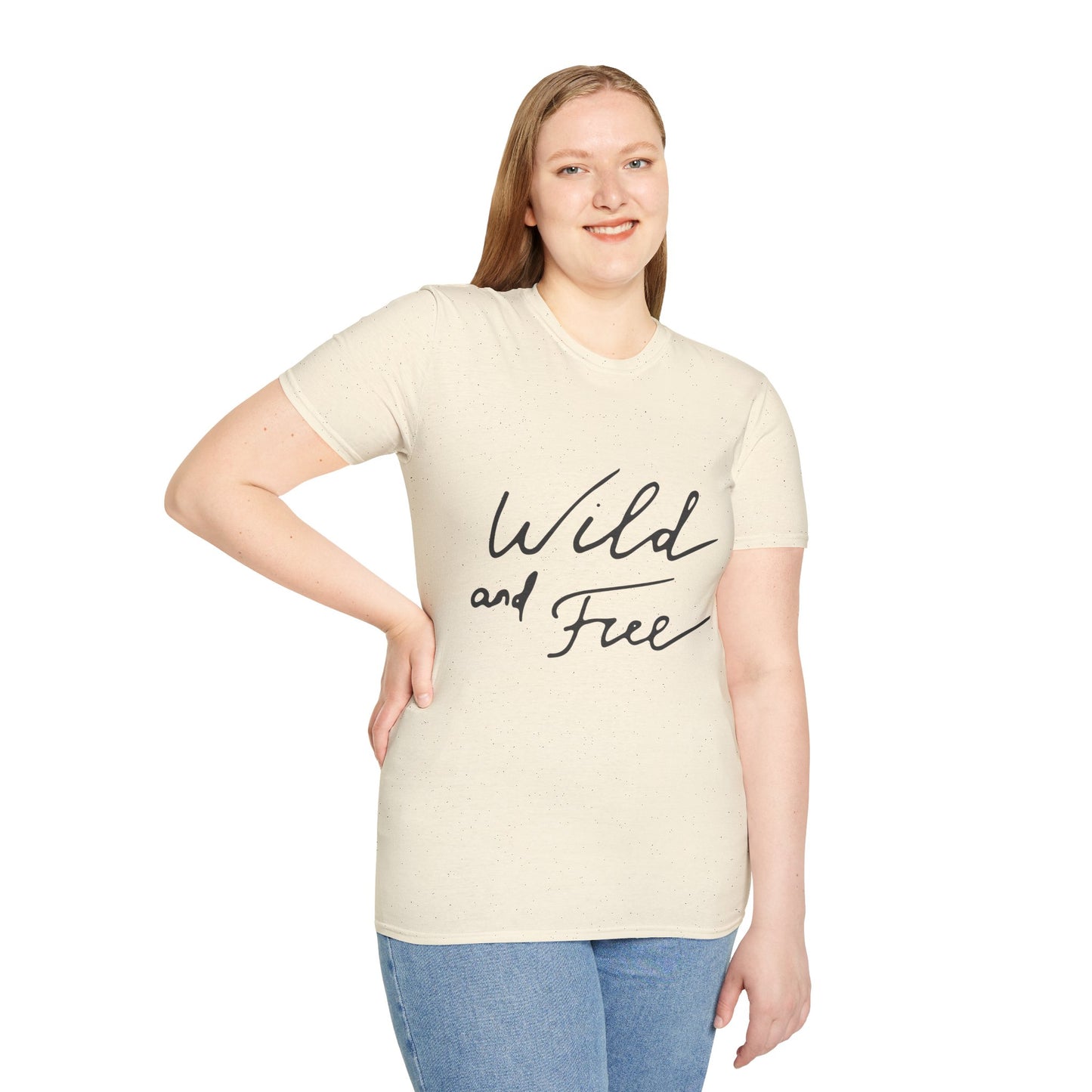 Wild and Free T-Shirt — Casual Script Tee for Adventurous Spirits