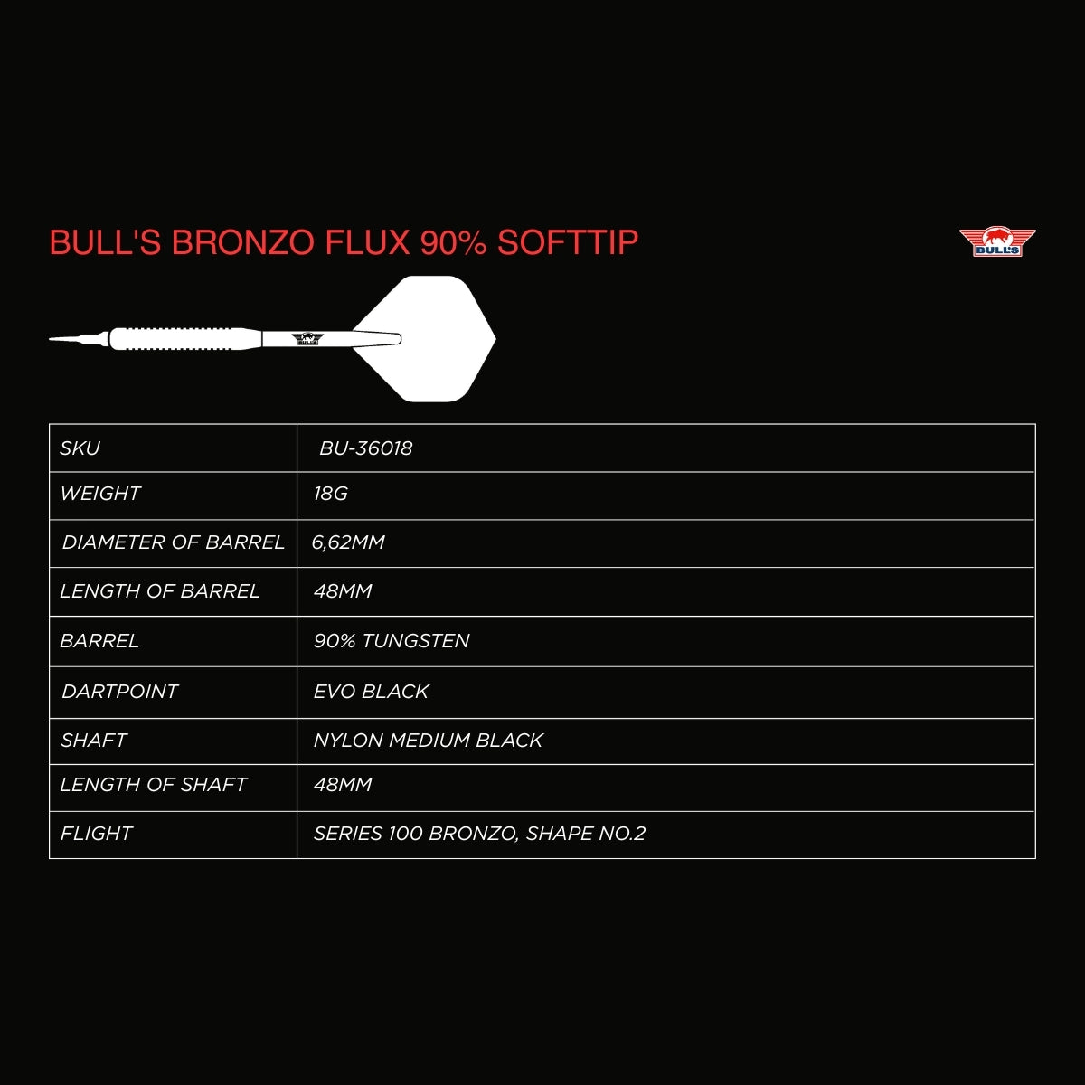 Bull's Bronzo Flux Softdarts